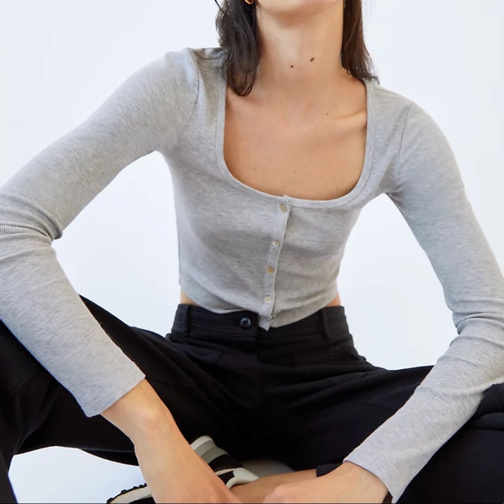 aritzia wilfred free kenzie ribbed cardigan top